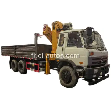 Dongfeng Right Hand 4x2 Camion à benne avec Xugong 8ton Knuckle Crane